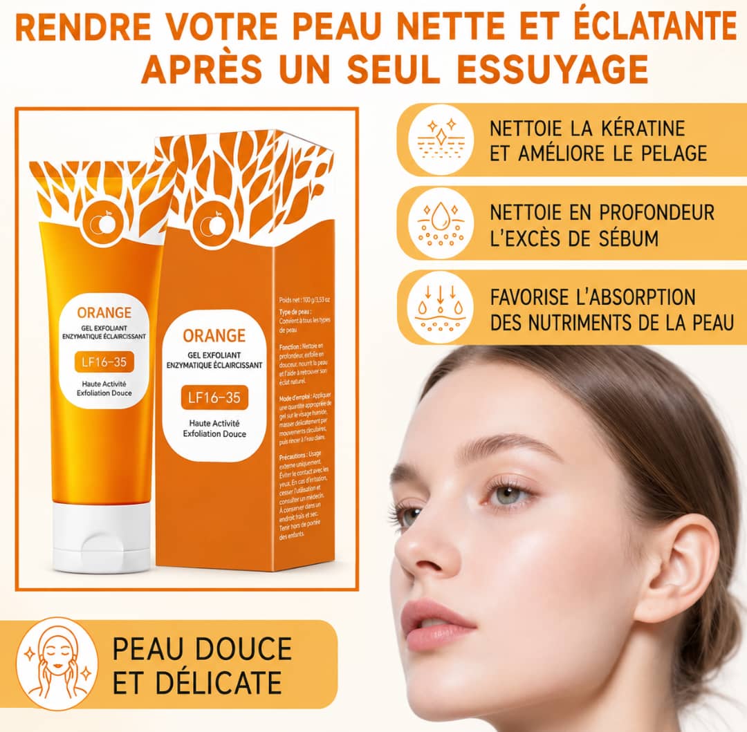 Orange Gel Exfoliant Éclaircissant